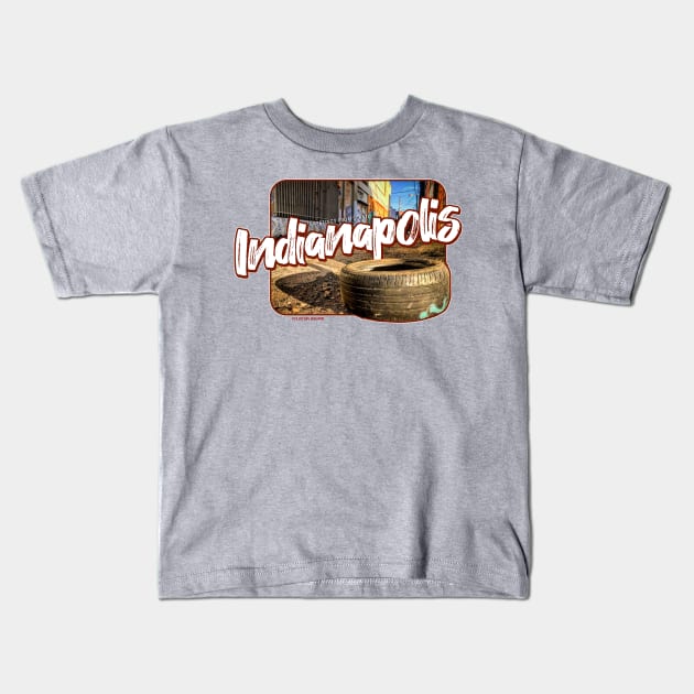 Indianapolis - 500 tire Kids T-Shirt by Teejaaymax